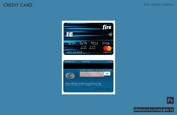 Ireland Fire Financial Bank Mastercard Beispielvorschau